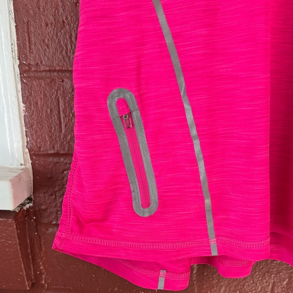 Reebok Women's Hot Pink Racerback Athletic Tank Top - Picture 3 of 4